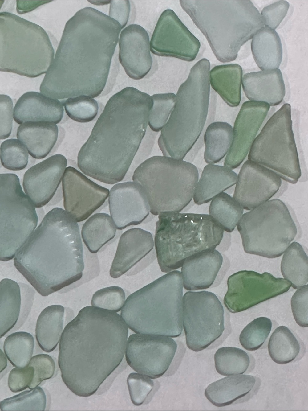 Authentic Green and blue Seaglass in Glass Vials - Picture 11 of 12